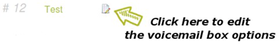 Edit voicemail boxes options
