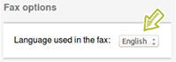 Fax options
