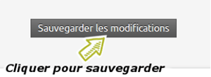 Sauvergarder les modifications des postes téléphoniques