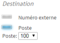 Numéro des postes téléphoniques