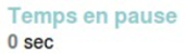Statistiques du temps en pause