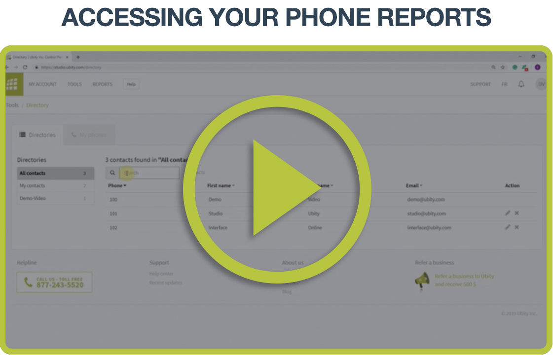 Video Tutorial: Phone reports