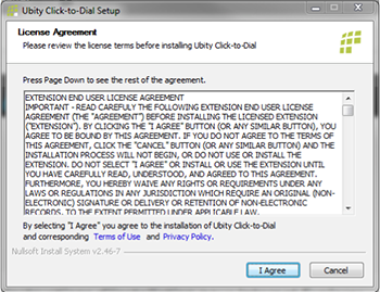 License for Click-to-Dial for Internet Explorer