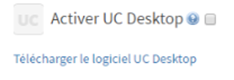 Ubity UC Desktop pour les postes téléphoniques